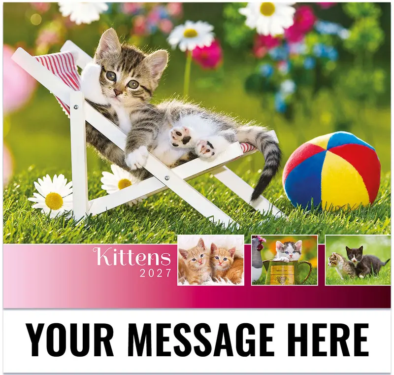 'Kittens' 2027 Adorable Pet Calendar – Playful Feline Photography Series 1