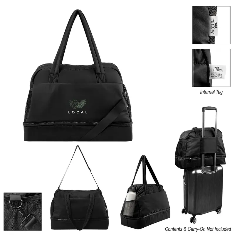 Kyle Eco Duffel Bag – Rpet Drop-Zipper Design For Easy Packing 1