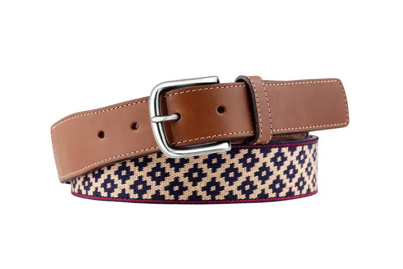 La Matera Diplomatico Woven Belt – Classic Leather-Weave Design 1