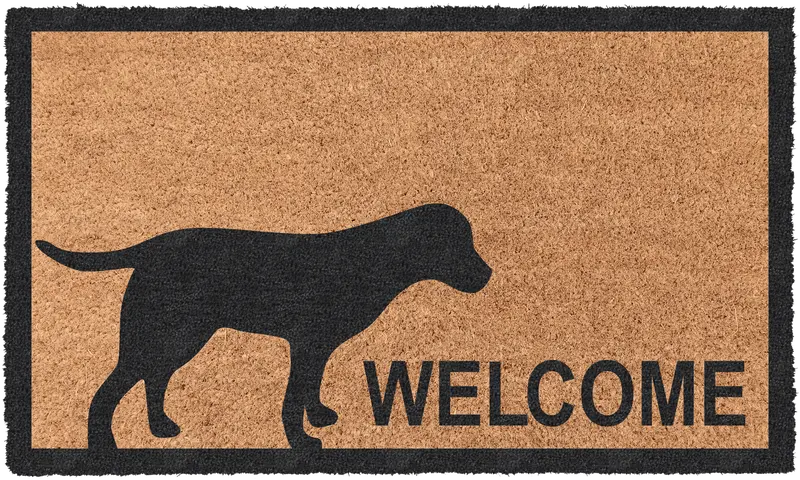 Labrador Retriever Welcome Coir Mat 1