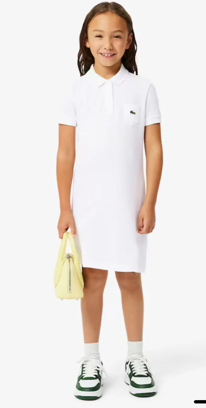 Lacoste Kids' Piqué Polo Dress For Girls 1