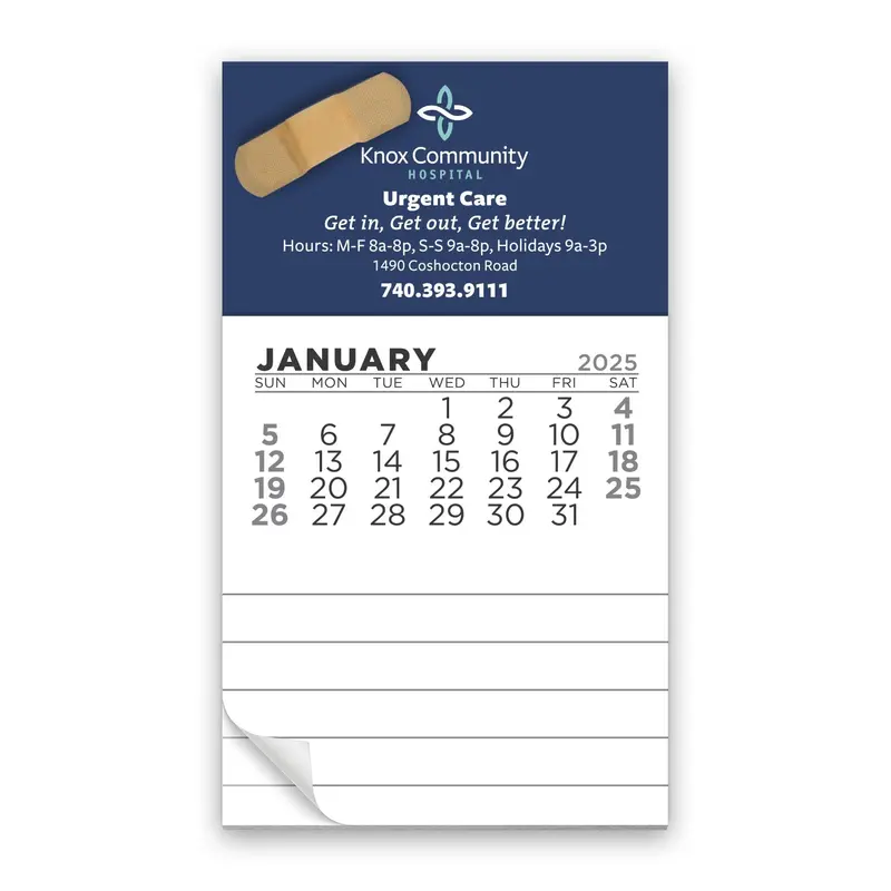 Large Business Card Flip Calendar Magnet – Desk Or Fridge Mount 1