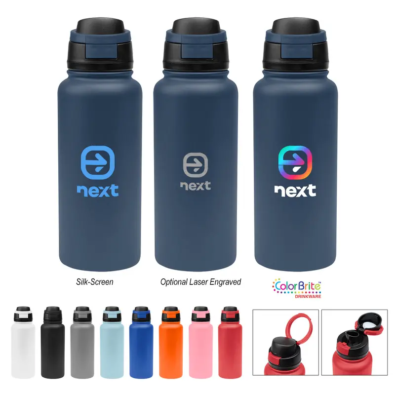 Large-Capacity 32 Oz Pop Sip Vacuum-Sealed Bottle 1