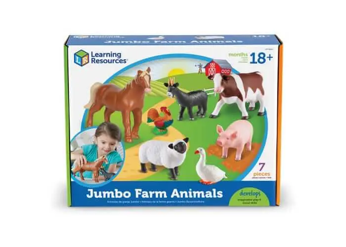 Large Farm Animal Figures For Toddler Learning 1