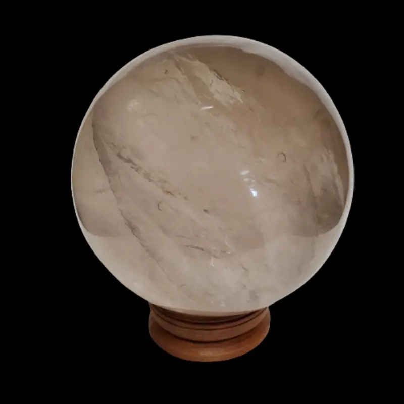 Large Natural Quartz Crystal Ball – Pure Clear Sphere 1