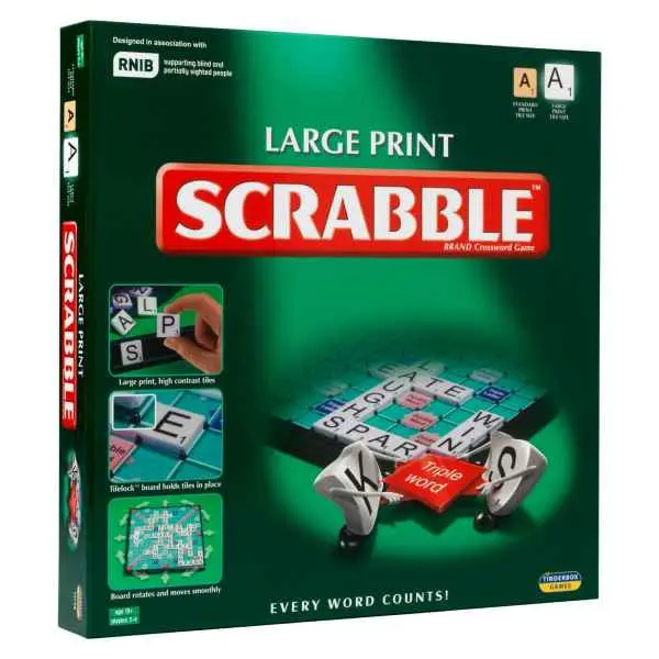 Large-Print Edition Scrabble Board Game 1