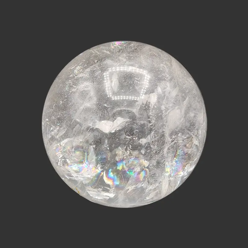 Large Pure Quartz Crystal Sphere – 3-Inch+ Ball 1