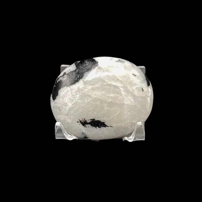 Large Rainbow Moonstone Palm Stone – Smooth Polished Specimen 1