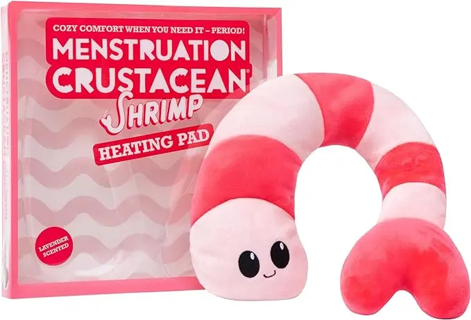 Lavender-Scented Shrimp-Shaped Heating Pad For Menstrual Relief 1