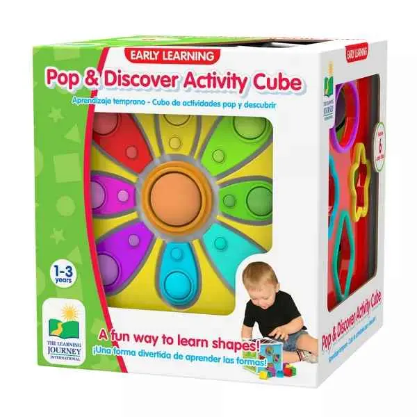 Learning Journey Pop & Discover Activity Cube – Sensory Toddler Toy 1