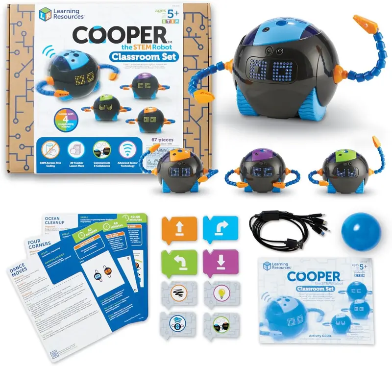 Learning Resources Cooper Stem Robot Classroom Bundle 1