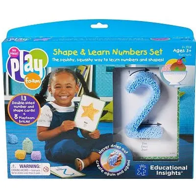 Learning Resources Playfoam Shape & Learn Numbers Activity Set 1