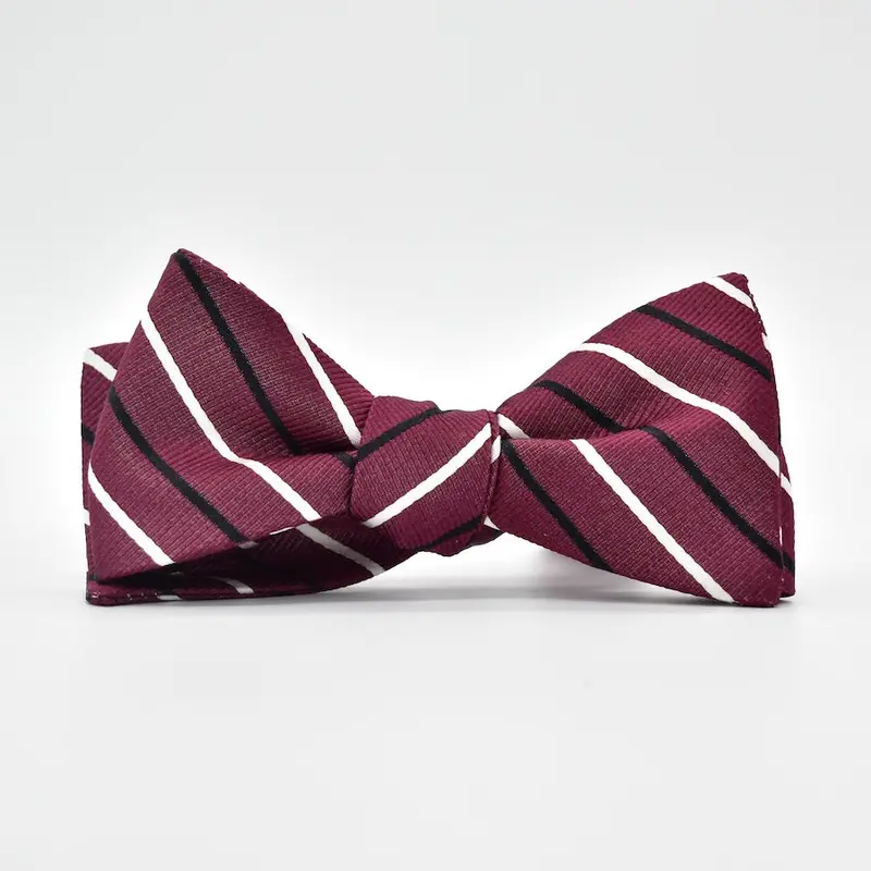 Lewis Garnet And Black Bow Tie 1