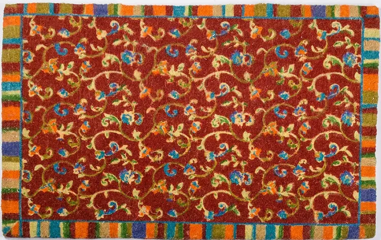 Liberty Scrolls Design Coconut Fiber Doormat 1