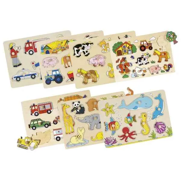 Lift-Out Wooden Peg Puzzle For Toddlers 1