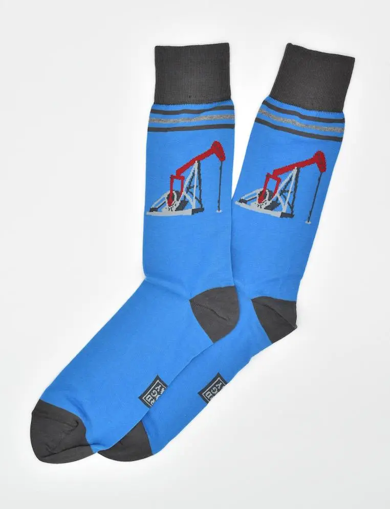 Light Blue Black Gold Socks – Sleek Minimalist Casual Style 1