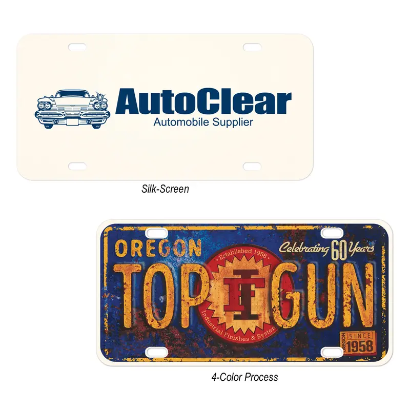 Lightweight Anodized Aluminum License Plate 1