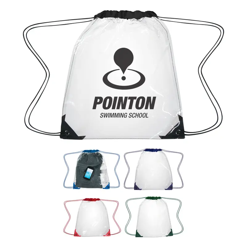 Lightweight Clear Eva Drawstring Backpack 1