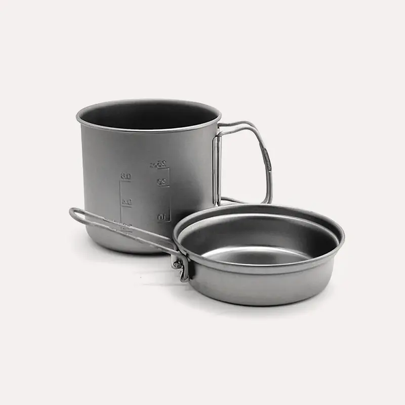 Lightweight Titanium Camping Cookware Set 1