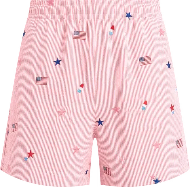 Lilly Pulitzer Croix High-Rise 5-Inch Shorts – Paradise Punch Stripe (250Th Celebration Edition) 1