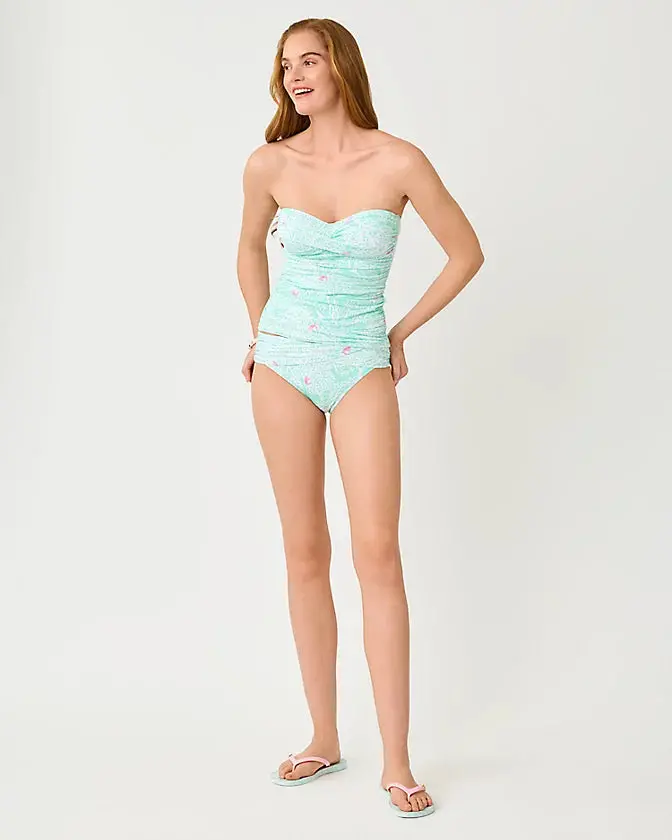 Lilly Pulitzer Flamenco Tankini Top & Bottom Set – Mint Green Fantasy Print 1