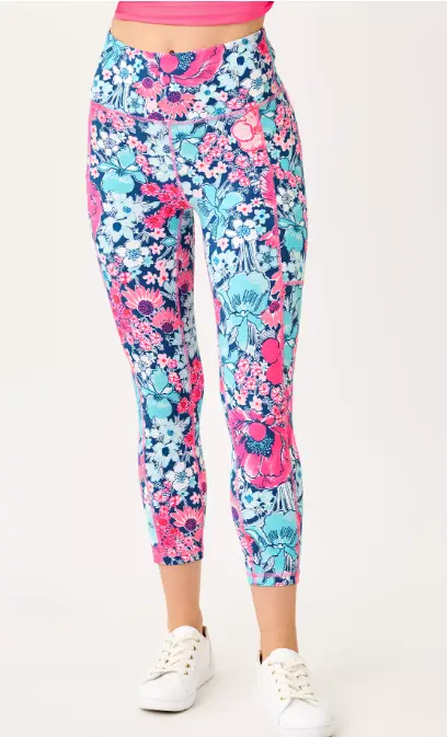 Lilly Pulitzer Upf 50+ Weekender High-Rise Crop Leggings – All Her Glory 1