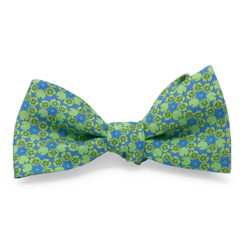 Lily & Frog Blue Bow Art 1