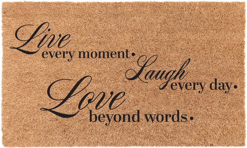 Live, Love, Laugh Motivational Mat 1