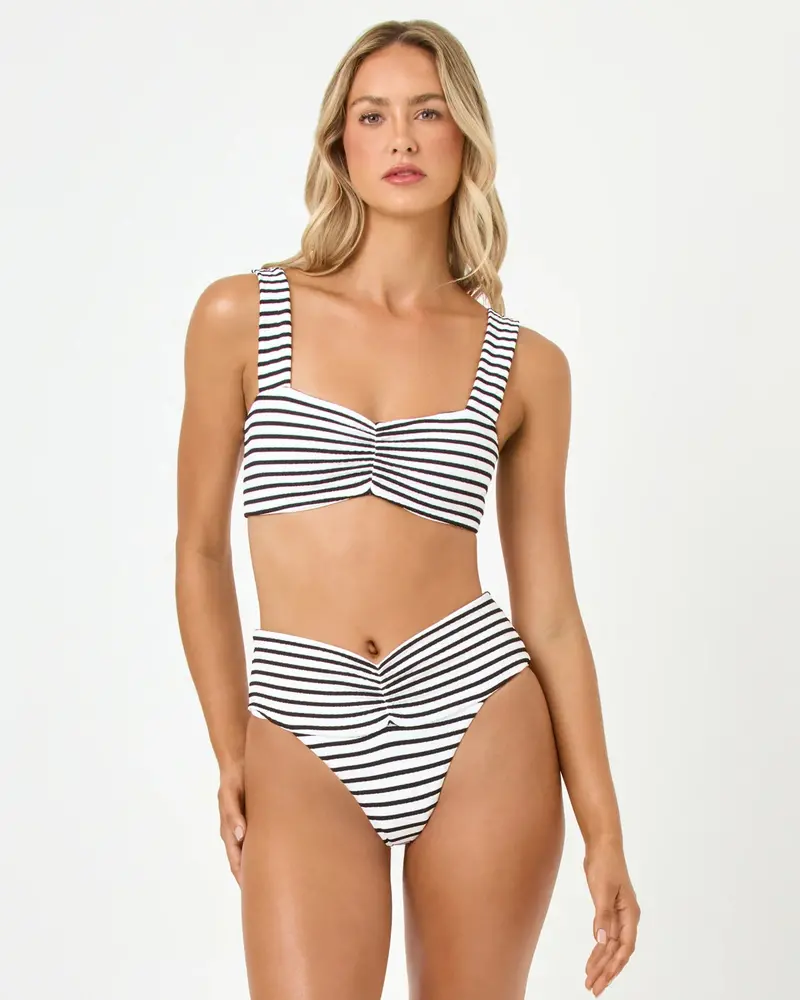 L*Space Marlee Matching Bikini Top In Sail Along Stripe 1