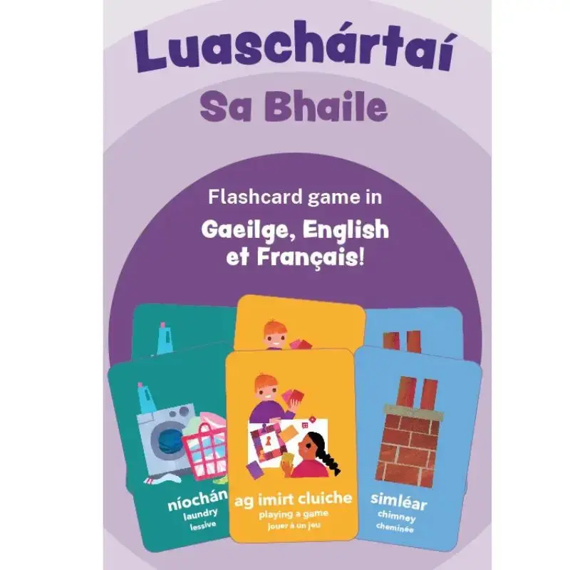 Luaschártai – Home-Themed Irish Language Learning Poster 1