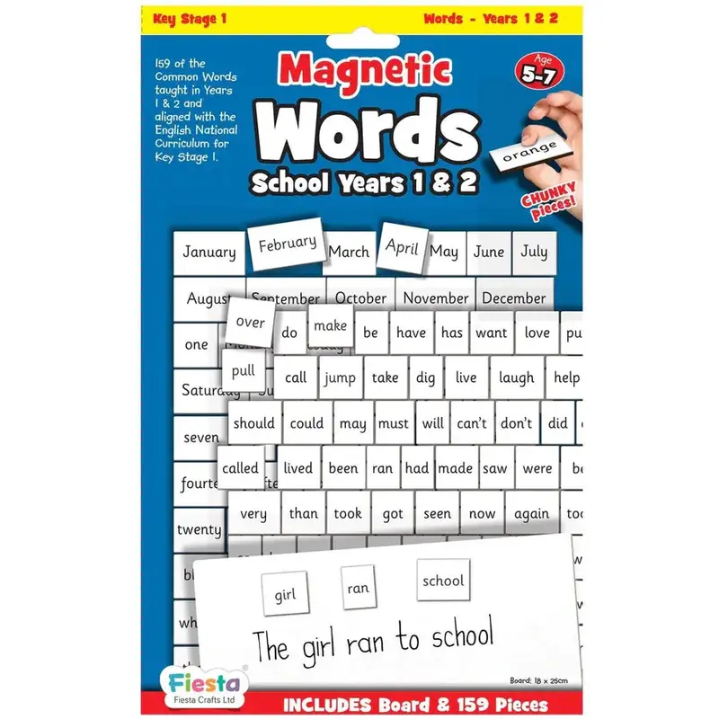 Magnetic Words Set — Designed For Key Stage 1 (Years 1 & 2) 1
