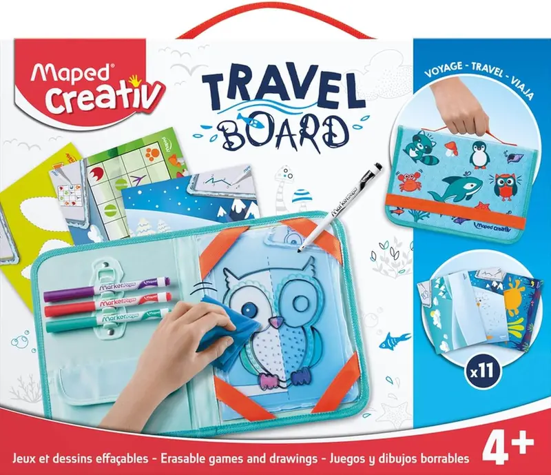 Maped Creativ Travel-Sized Erasable Game & Sketch Board 1