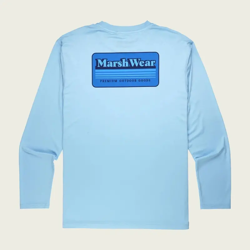Marsh Wear Gradient Upf Long-Sleeve Tee – Uv-Blocking Technical Fabric Top | Bhi 1