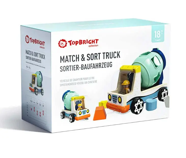 Match & Sort Rolling Truck Learning Toy 1