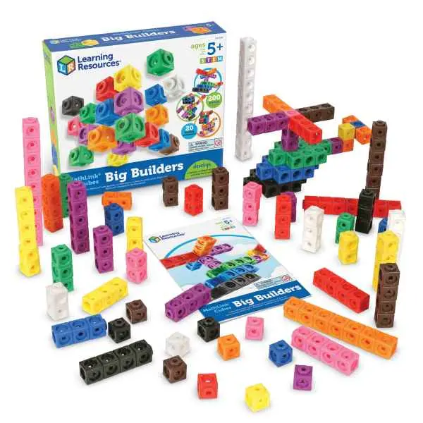 Mathlink Cubes Big Builders Stem Construction Set 1