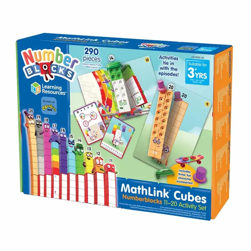 Mathlink Cubes Numberblocks 11–20 – Stem Learning Activity Set 1