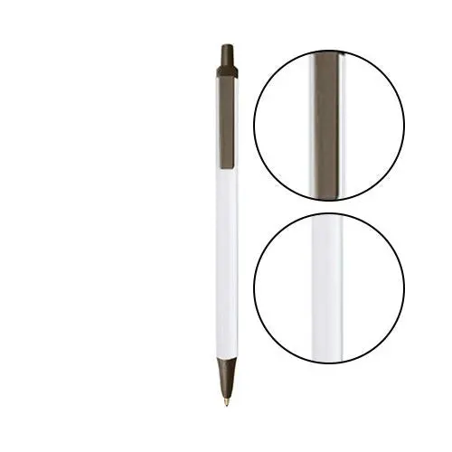 Matte White Bic Clic Stic Writing Pen 1
