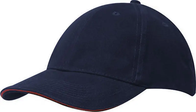 Medium-Weight Sandwich-Trim Baseball Cap – Personalized Embroidery Option 1