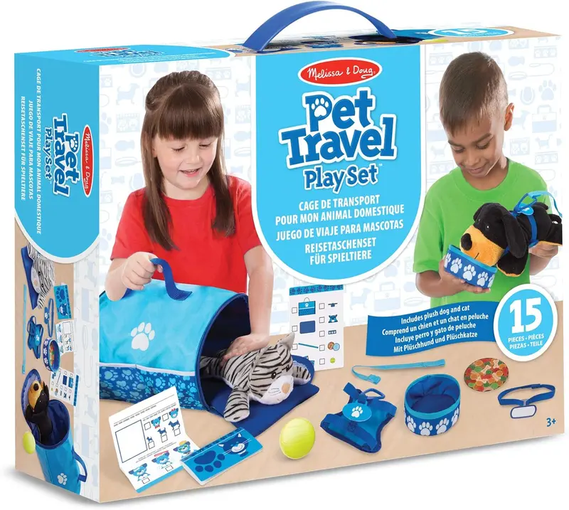 Melissa & Doug Pet Travel Play Set With Carry Tote 1