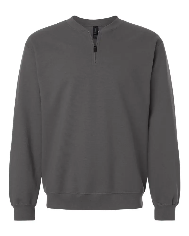 Midweight Cotton 1/4-Zip Sweatshirt By Gildan Softstyle® – Comfort-Focused Design 1