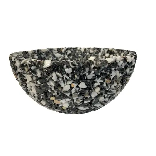 Mineral Chip Decorative Bowl – Textured Natural Aggregate Style 1