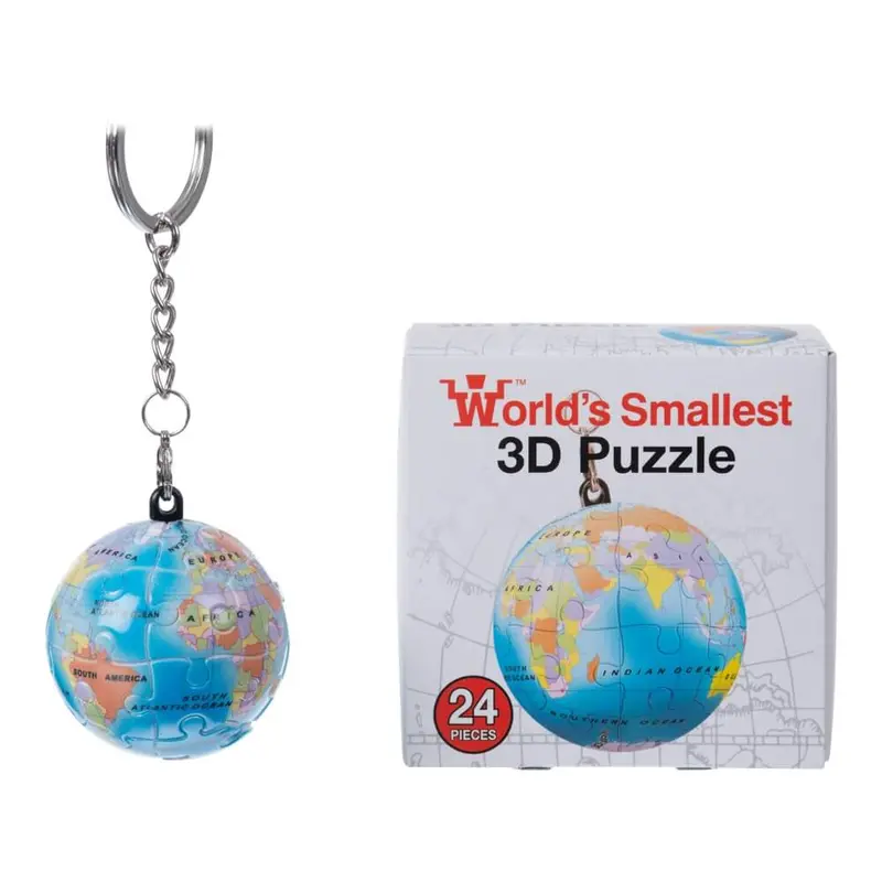 Mini 3D Globe Keychain Puzzle 1
