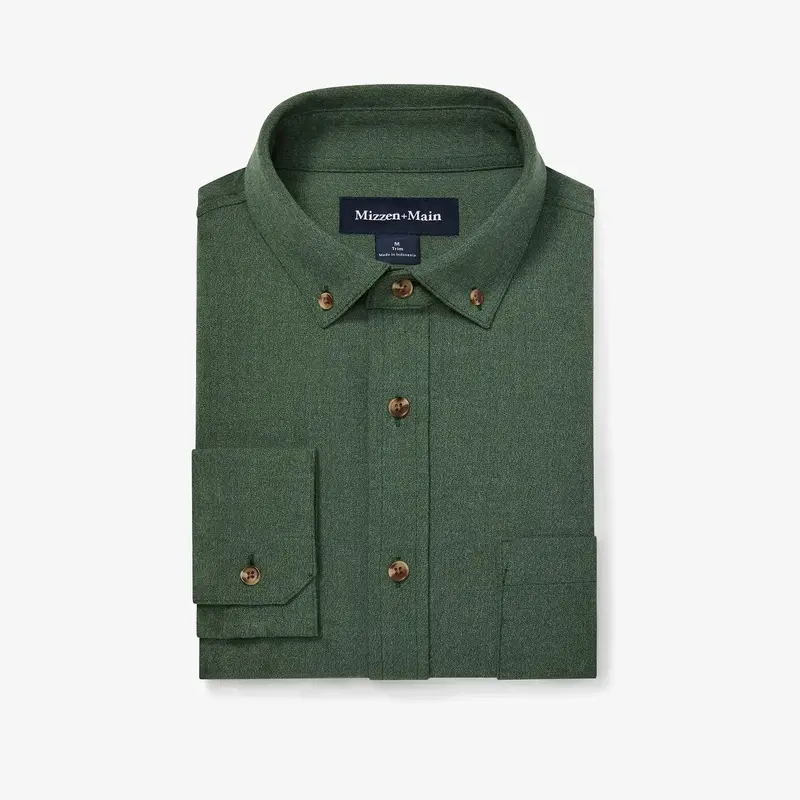 Mizzen + Main City Flannel Shirt In Spruce Heather – Bhi 2