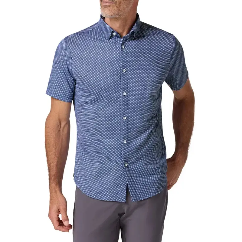 Mizzen + Main Halyard Short-Sleeve Dress Shirt – Moisture-Wicking Performance Blouse 1