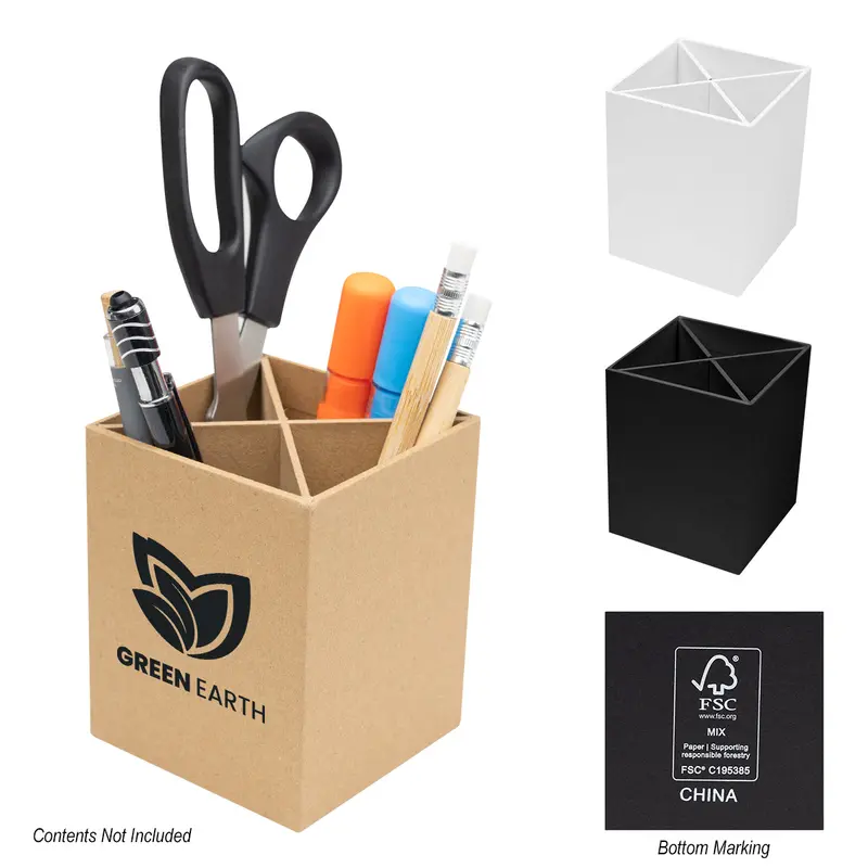 Modular 4-Compartment Pen And Pencil Cup 1