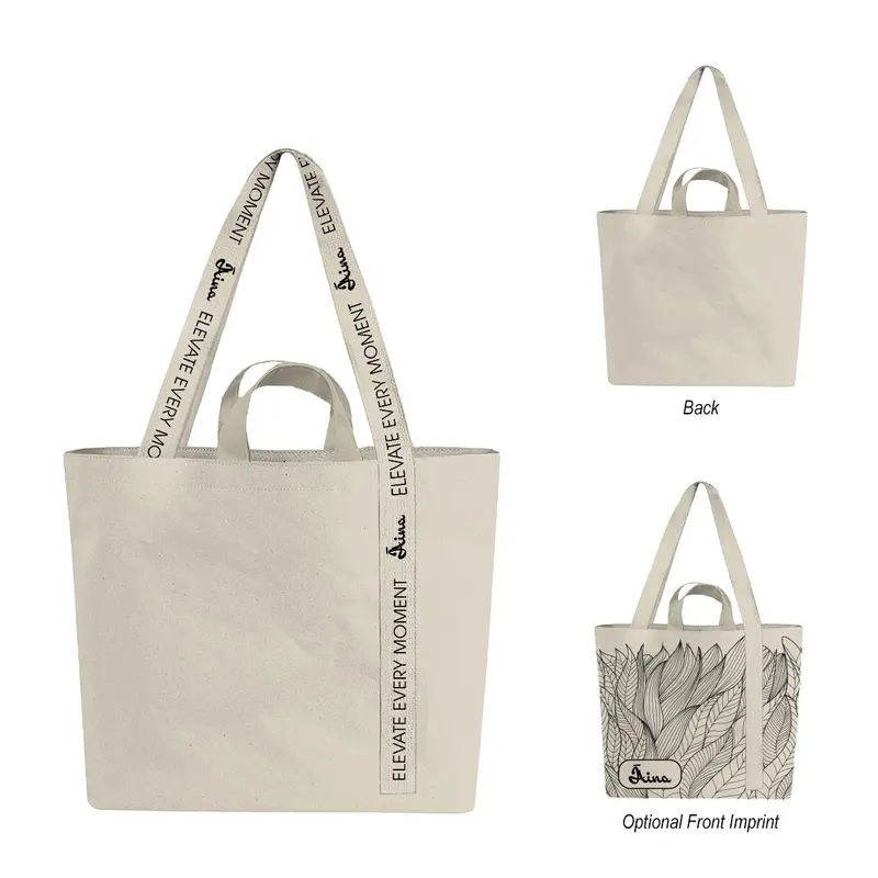 Mono-Strap Recycled Canvas Tote – 14 Oz, Stylish & Sturdy 1