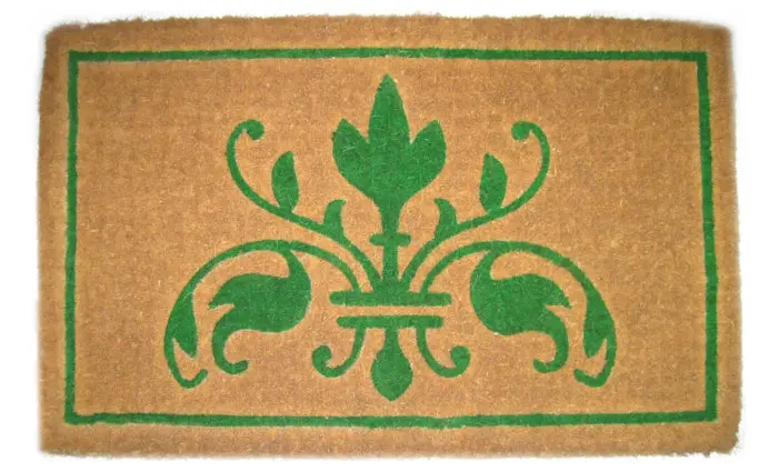 Multi-Color Insignia Handwoven Coconut Doormat 1