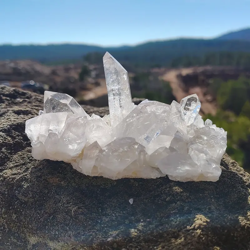 Museum-Grade Quartz Cluster – Arkansas Crystal Specimen 1