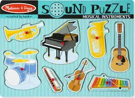 Musical Instruments Sound Puzzle – 8-Piece Interactive Learning Toy 1