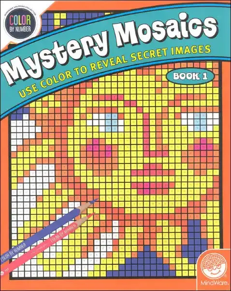 Mystery Mosaics Color-By-Number Puzzle Book 1